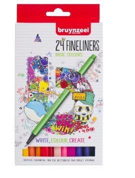 KIT 24 FINELINER BRUYNZEEL ASSORTITI