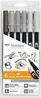 SET 6 DUAL BRUSH TONI DEL GRIGIO