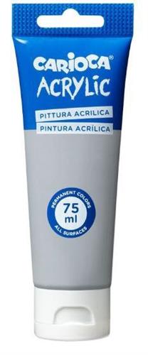 TUBO TEMPERA ACRILICA 75ML ARGENTO ACRYLIC