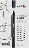 KIT 8 PIGMENT LINER PLUS 005/01/02/03/05/06/08/BRUSH NERI