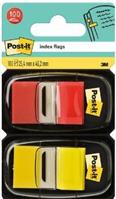 KIT 2 POST IT INDEX SEGNAPAGINA 680 GIALLO E ROSSO