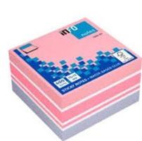 CUBO INFO NOTES 75x75 LILLA/ROSA/FUXIA/BIANCO 5654-69