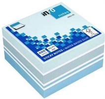 CUBO INFO NOTES 75x75 BLU/TURCH/AZZ/BIANCO 5654-70