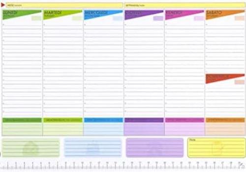 PLANNING SETTIMANALE 43x31 50fg 80gr