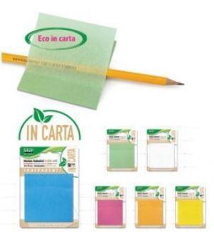 BLOCCO NOTES ADESIVI CARTA TRASPARENTE 73x74 50FG ASSORTITI