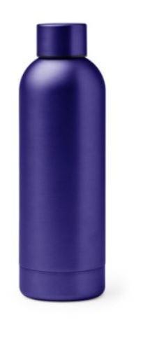 BORRACCIA TERMICA 550ml ACCIAIO INOX BLU 8601