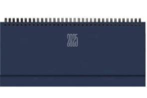 AGENDA SETTIMANALE SPIRALE 10,5x30 GOMMATO BLU 2025