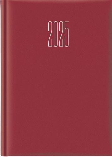 AGENDA SETTIMANALE 17x24 GOMMATO ROSSO 2025