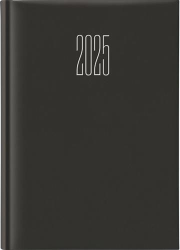 AGENDA SETTIMANALE 17x24 GOMMATO NERO 2025