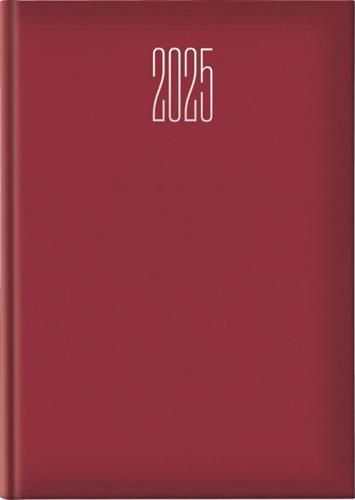 AGENDA GIORNALIERA A4 +DOMENICA GOMMATO ROSSO 2025