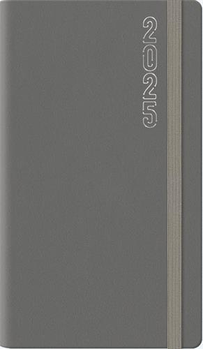 AGENDA SETTIMANALE 8x14+ELASTICO DYNAMIC GRIGIO 2025