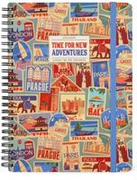 AGENDA SETTIMANALE LARGE SPIRALE 12 MESI TRAVEL 15x21 2025