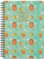 AGENDA SETTIMANALE LARGE SPIRALE 12 MESI BEE 15x21 2025