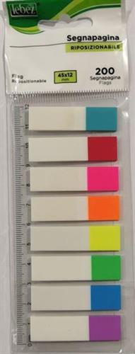 200 SEGNAPAGINA PLASTICA 8 COLORI 21467 (2136/8)