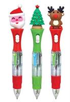 MINI PENNA 4 COLORI+LED CHRISTMAS 81802