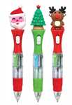 MINI PENNA 4 COLORI+LED CHRISTMAS 81802