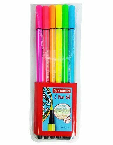 KIT 6 EVIDENZIATORI PEN 68 NEON