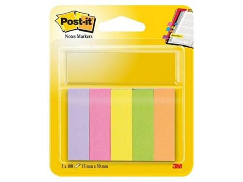 POST IT MARKERS 670/5 COLORI CARTA 500FG  (5x100)