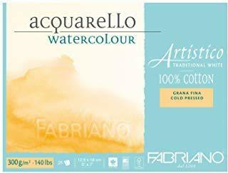 ALBUM ARTISTICO 23x30,5 300GR 100% COTONE GRANA FINA WATERCOLOUR