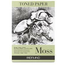 BLOCCO TONED PAPER MOSS A4 50FG 120GR