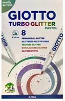 8 PENNARELLI GIOTTO GLITTER TURBO PASTEL