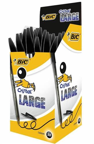 50 BIC CRISTAL LARGE 1.6 NERO