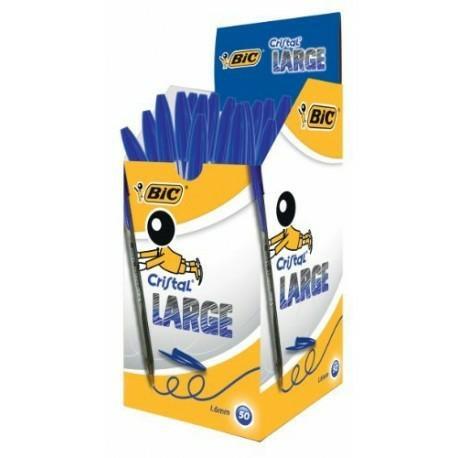 50 BIC CRISTAL LARGE 1.6 BLU