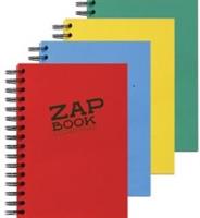 QUADERNO A5 SPIR.ZAP BOOK 160FG 320PAG BIANCHE RICICLATE ASSORT.