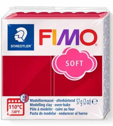 PASTA POLIMERICA FIMO ROSSO CILIEGIA 57GR