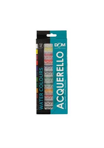 12 TUBI ACQUERELLO 12ML WATERCOLOR